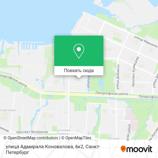 Карта улица Адмирала Коновалова, 6к2