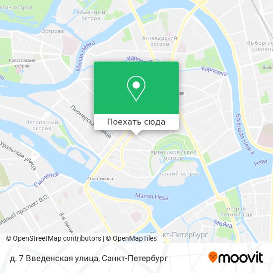 Карта д. 7 Введенская улица