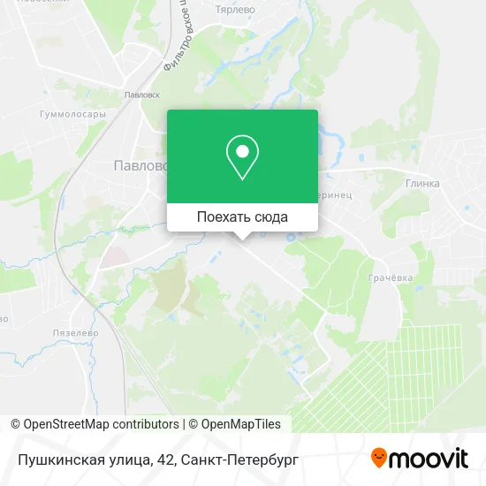 Карта Пушкинская улица, 42