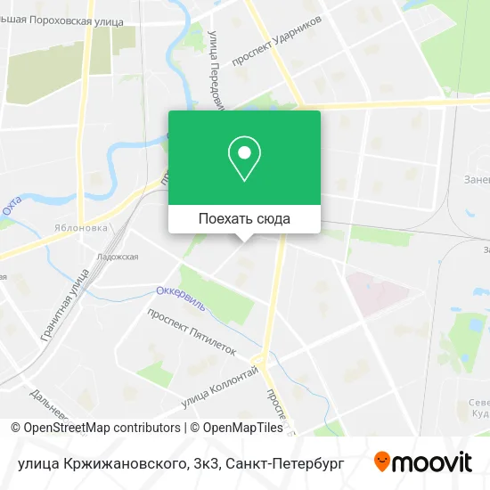 Карта улица Кржижановского, 3к3
