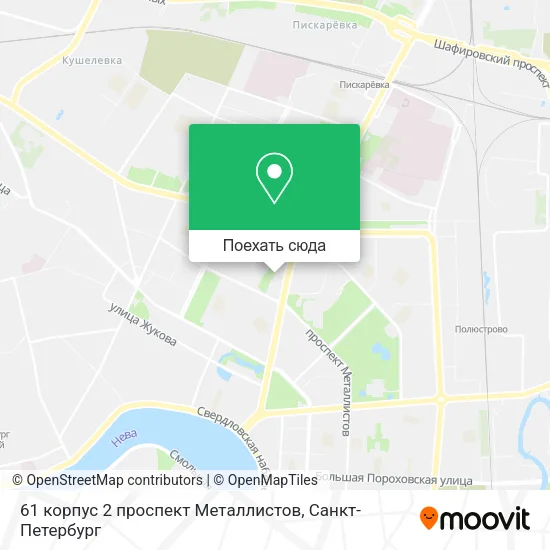 Карта 61 корпус 2 проспект Металлистов
