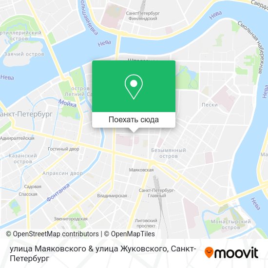 Карта улица Маяковского & улица Жуковского