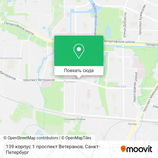 Карта 139 корпус 1 проспект Ветеранов