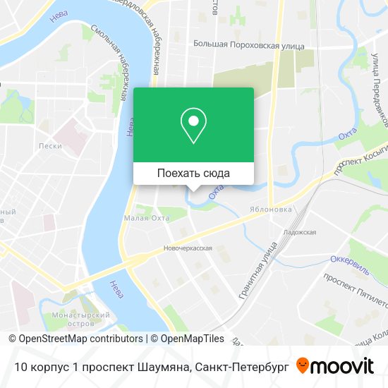 Карта 10 корпус 1 проспект Шаумяна