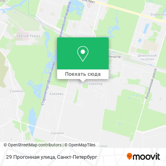 Карта 29 Прогонная улица