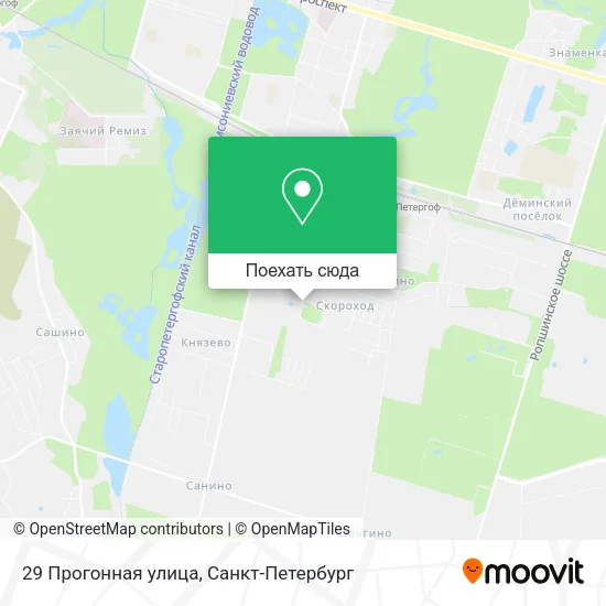Карта 29 Прогонная улица