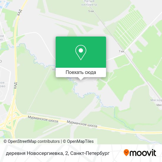 Карта деревня Новосергиевка, 2