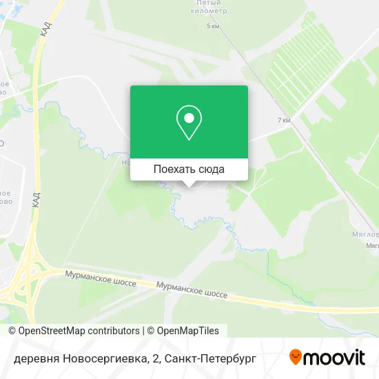 Карта деревня Новосергиевка, 2