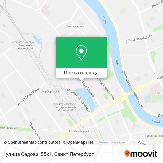 Карта улица Седова, 55к1