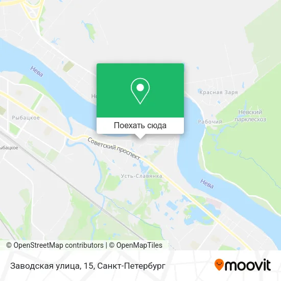 Карта Заводская улица, 15