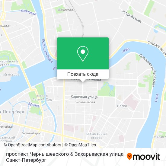 Карта проспект Чернышевского & Захарьевская улица