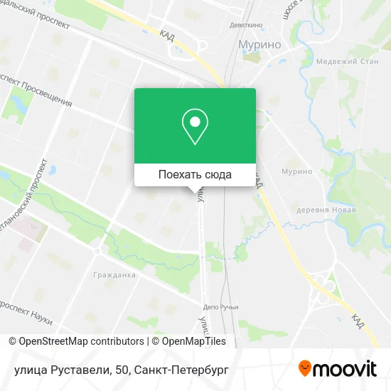 Карта улица Руставели, 50