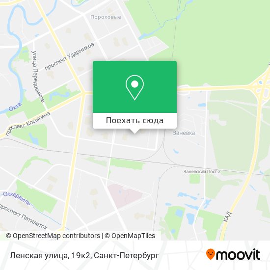 Карта Ленская улица, 19к2