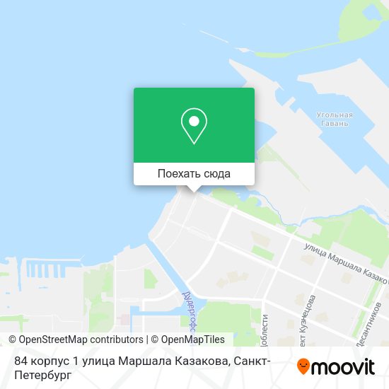 Карта 84 корпус 1 улица Маршала Казакова