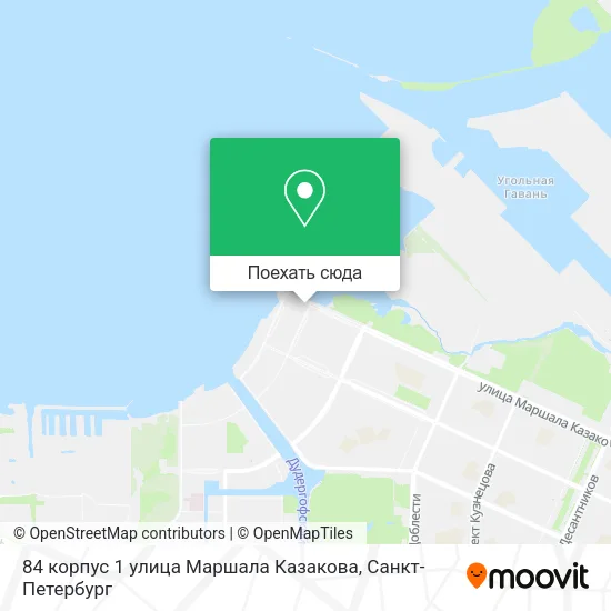 Карта 84 корпус 1 улица Маршала Казакова