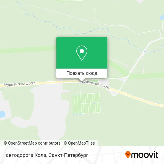 Карта автодорога Кола