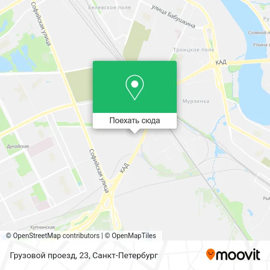 Карта Грузовой проезд, 23