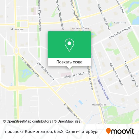 Карта проспект Космонавтов, 65к2