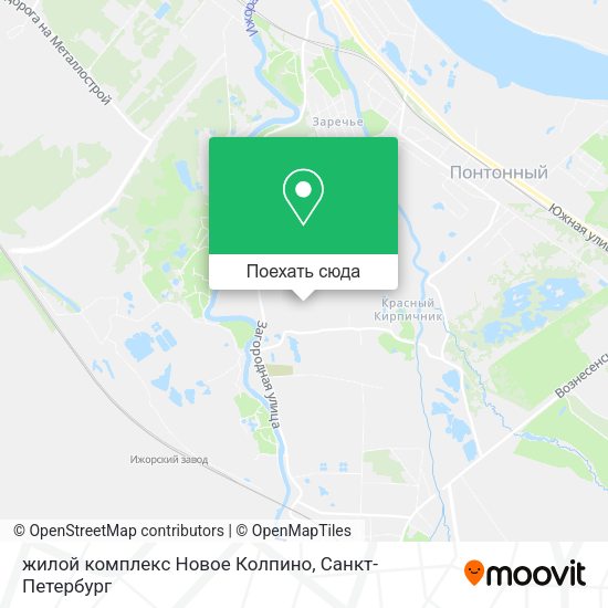 Карта жилой комплекс Новое Колпино
