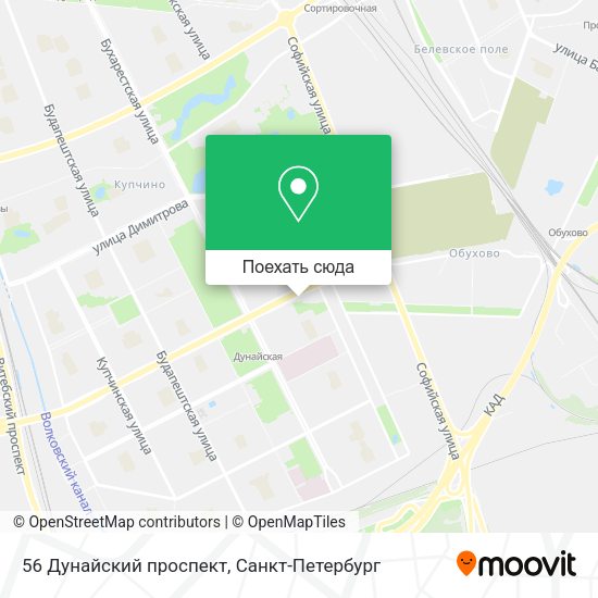 Карта 56 Дунайский проспект