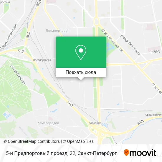 Карта 5-й Предпортовый проезд, 22
