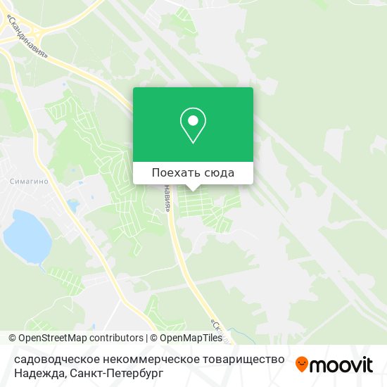 Карта садоводческое некоммерческое товарищество Надежда