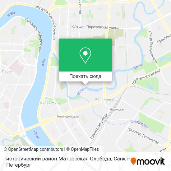 Карта исторический район Матросская Слобода