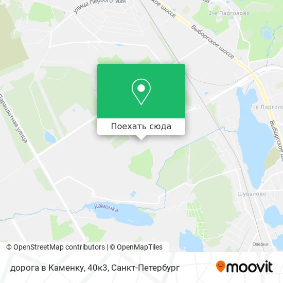 Карта дорога в Каменку, 40к3