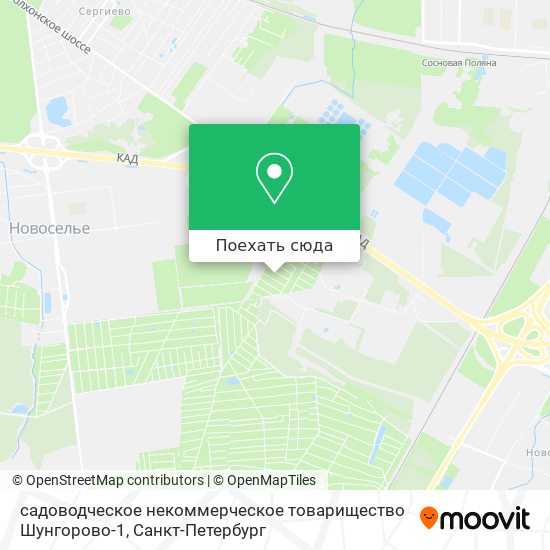 Карта садоводческое некоммерческое товарищество Шунгорово-1