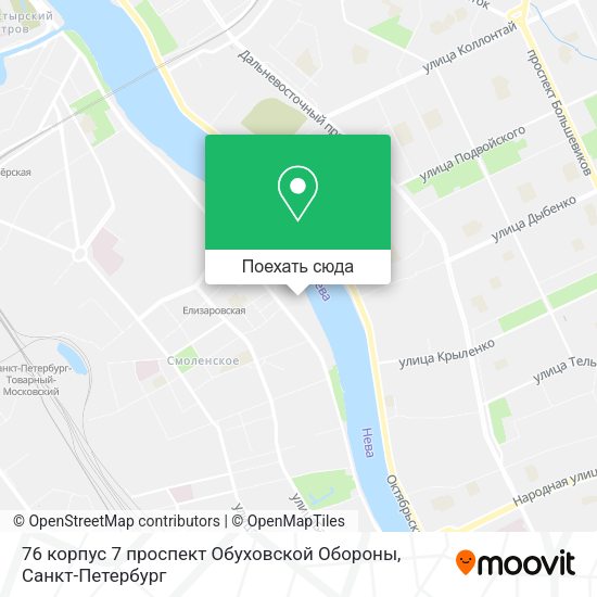 Карта 76 корпус 7 проспект Обуховской Обороны
