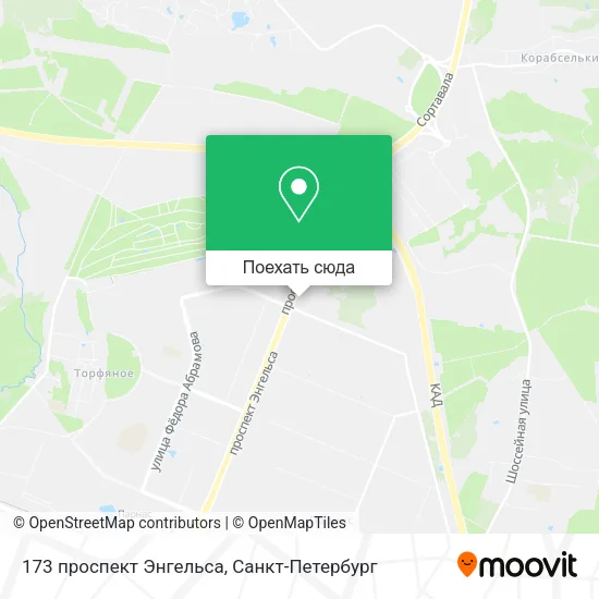 Карта 173 проспект Энгельса