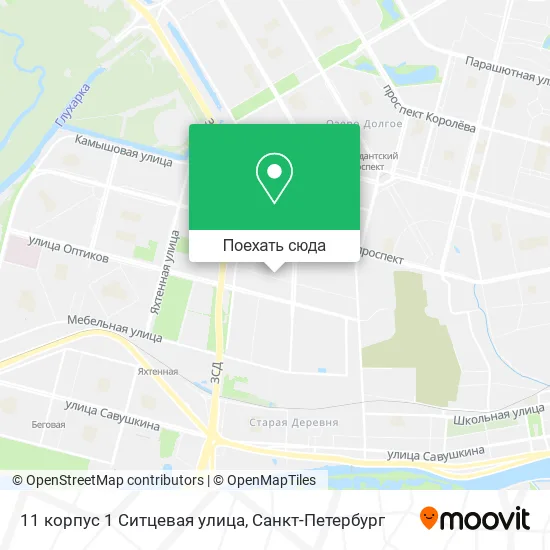 Карта 11 корпус 1 Ситцевая улица