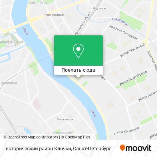 Карта исторический район Клочки