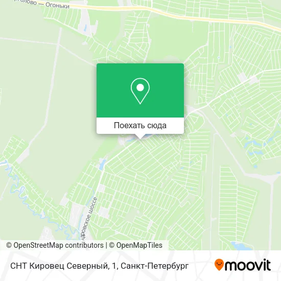 Карта СНТ Кировец Северный, 1