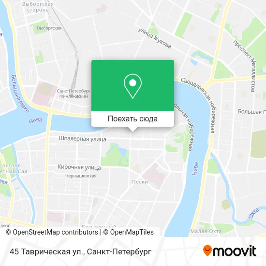 Карта 45 Таврическая ул.