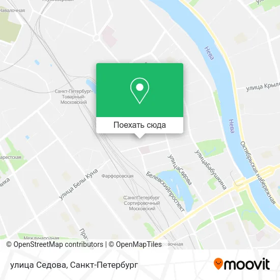 Карта улица Седова