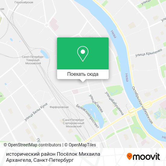 Карта исторический район Посёлок Михаила Архангела