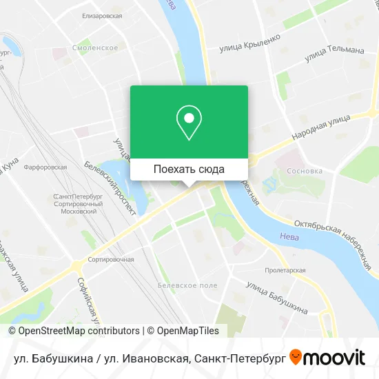 Карта ул. Бабушкина / ул. Ивановская