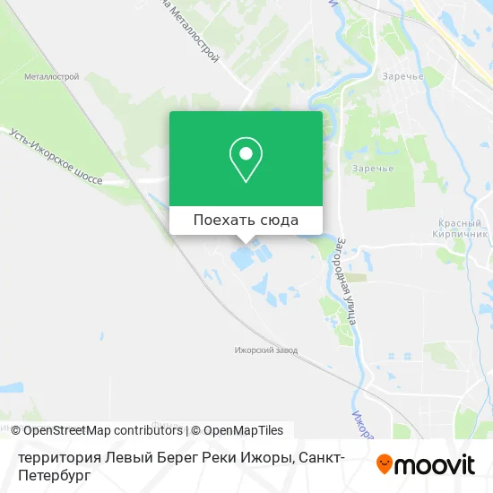 Карта территория Левый Берег Реки Ижоры