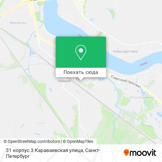 Карта 31 корпус 3 Караваевская улица