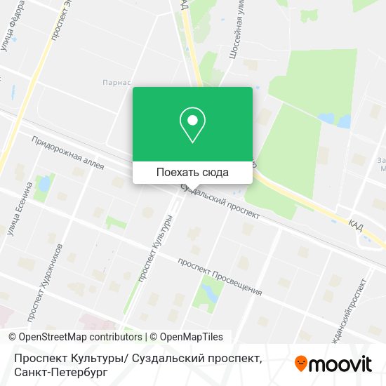 Карта Проспект Культуры/ Суздальский проспект