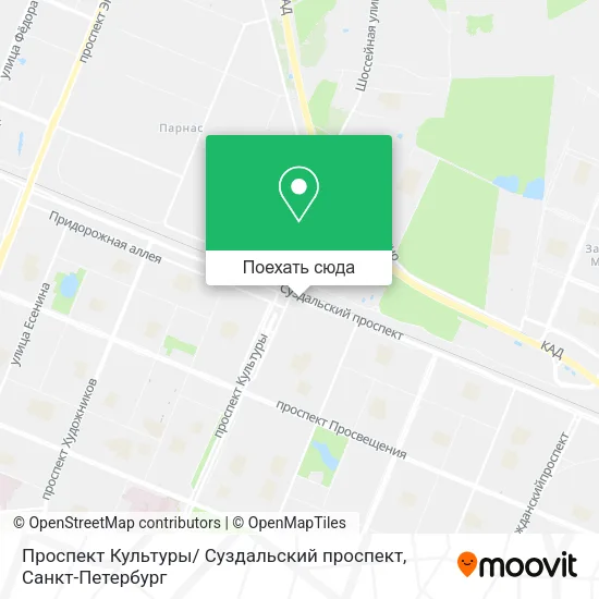 Карта Проспект Культуры/ Суздальский проспект
