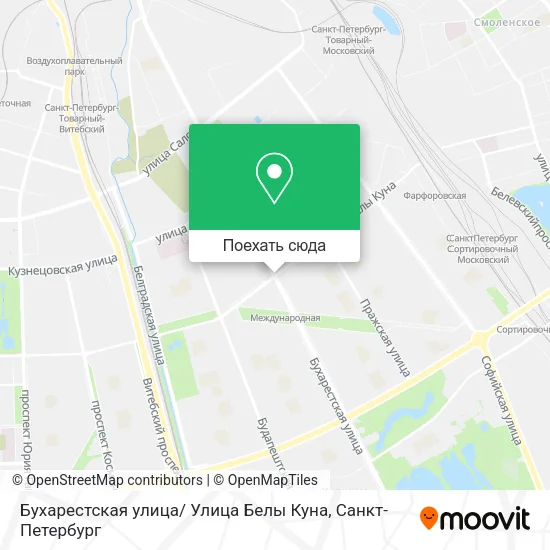 Карта Бухарестская улица/ Улица Белы Куна