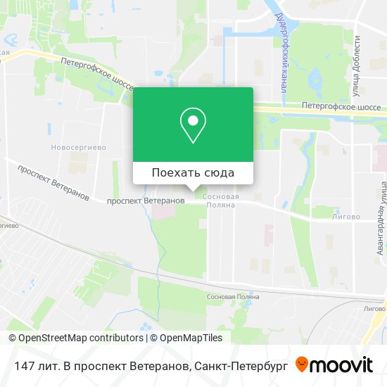 Карта 147 лит. В проспект Ветеранов
