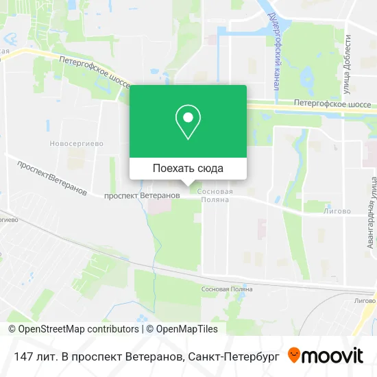 Карта 147 лит. В проспект Ветеранов