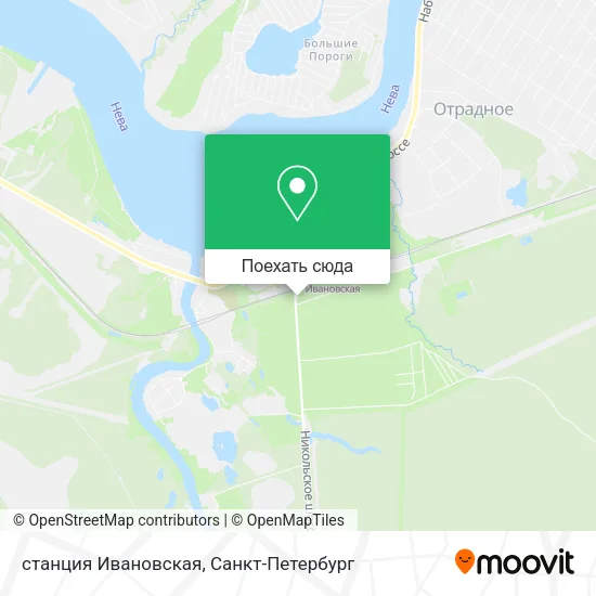 Карта станция Ивановская