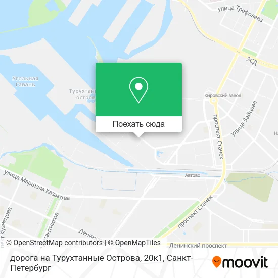Карта дорога на Турухтанные Острова, 20к1