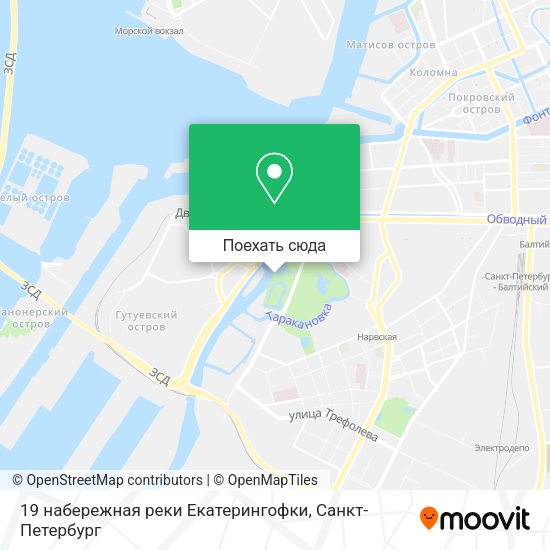 Карта 19 набережная реки Екатерингофки