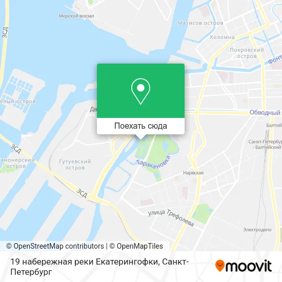Карта 19 набережная реки Екатерингофки