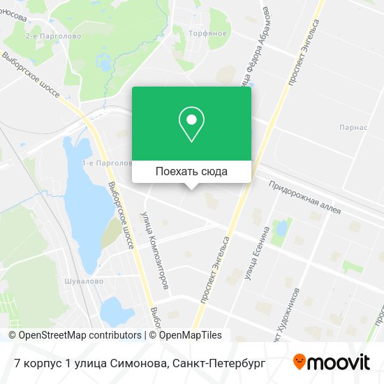 Карта 7 корпус 1 улица Симонова